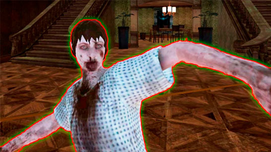 Creepy Granny Scream Scary Freddy